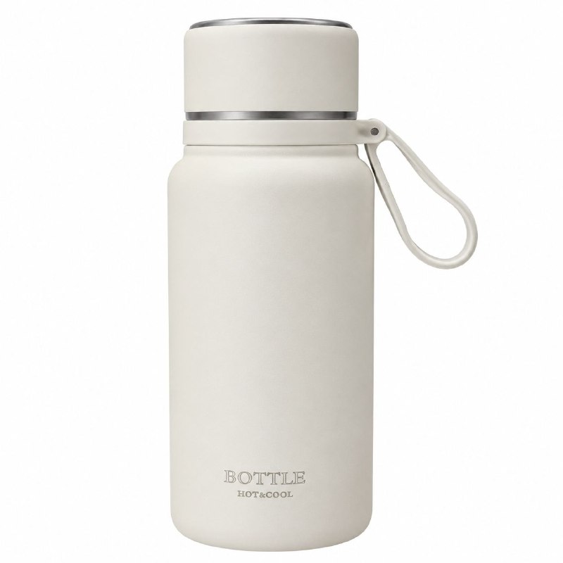 TERMO BOTELLA HOT&COOL PREMIUM ENVASE TÉRMICO DE ACERO INOXIDABLE CON ASA ERGONÓMICA Y FILTRO INTERNO BENELI HOME 850ML