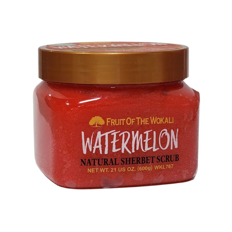 EXFOLIANTE CORPORAL REFRESCANTE E ILUMINADOR CON EXTRACTO DE SANDIA FRUIT OF THE WOKALI 600G