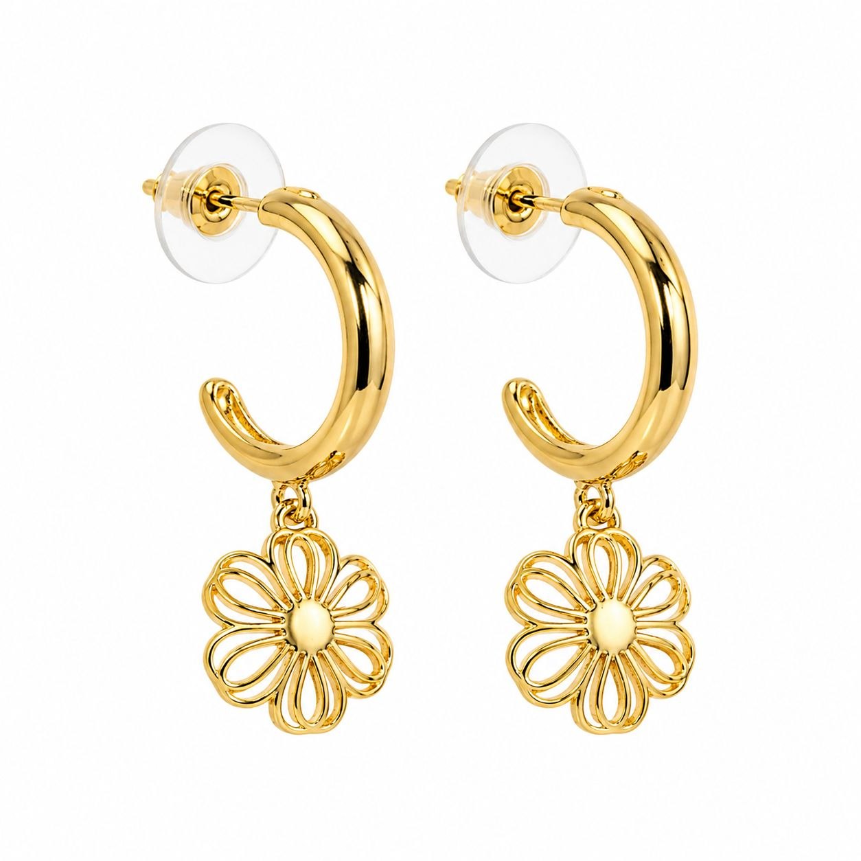 ARGOLLAS DE ACERO INOXIDABLE CON BAÑO DE ENCHAPE