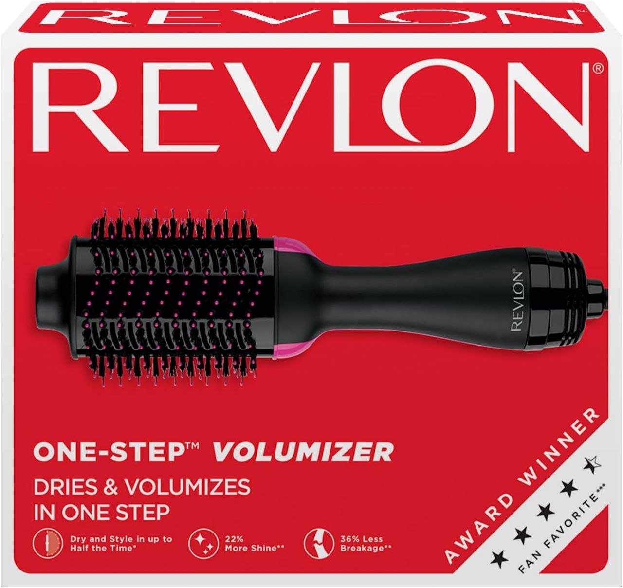 CEPILLO DE AIRE CALIENTE Y VOLUMIZADOR REVLON ONE-STEP TECNOLOGÍA CERÁMICA