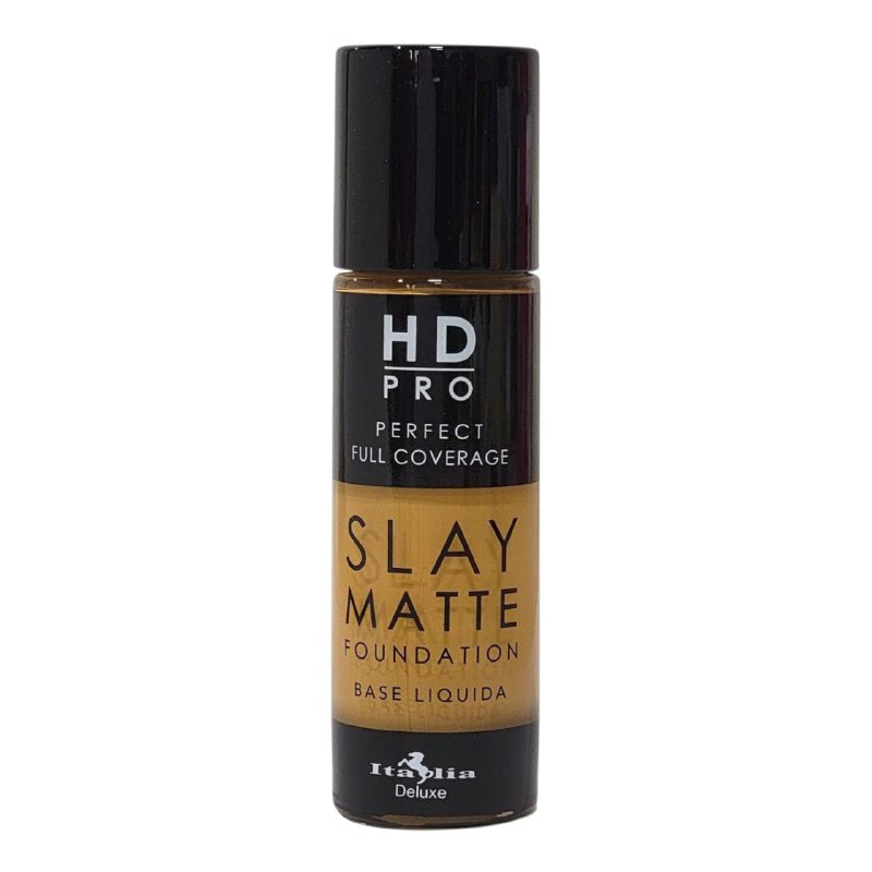 BASE DE MAQUILLAJE LIQUIDA LIVIANA LIBRE DE ACEITE ACABADO MATE TONO 7B GOLDEN CARAMEL ITALIA DELUXE HD PRO PERFECT FULL COVERAGE SLAY MATTE 30ML