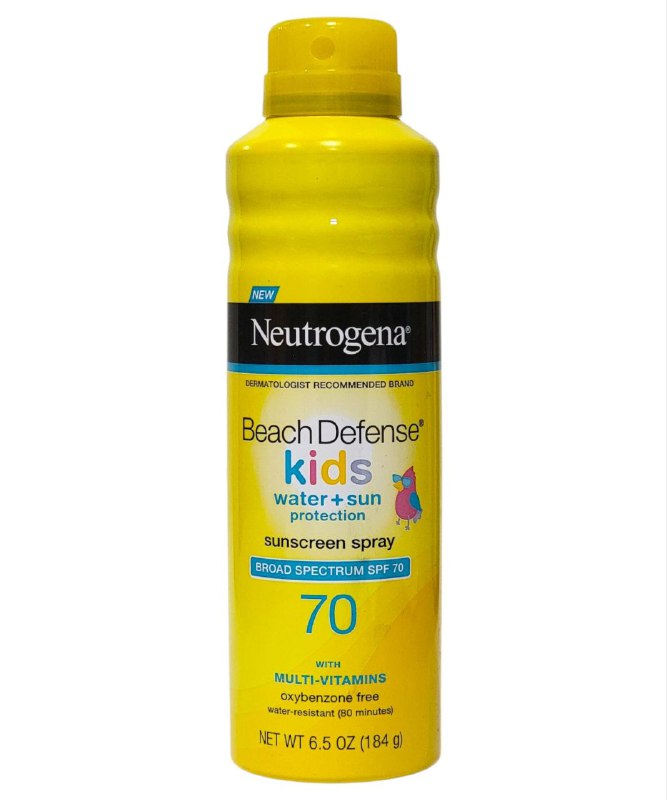 PROTECTOR SOLAR EN AEROSOL, SPF70 AMPLIO ESPECTRO, RESISTENTE AL AGUA NEUTROGENA BEACH DEFENSE 184G