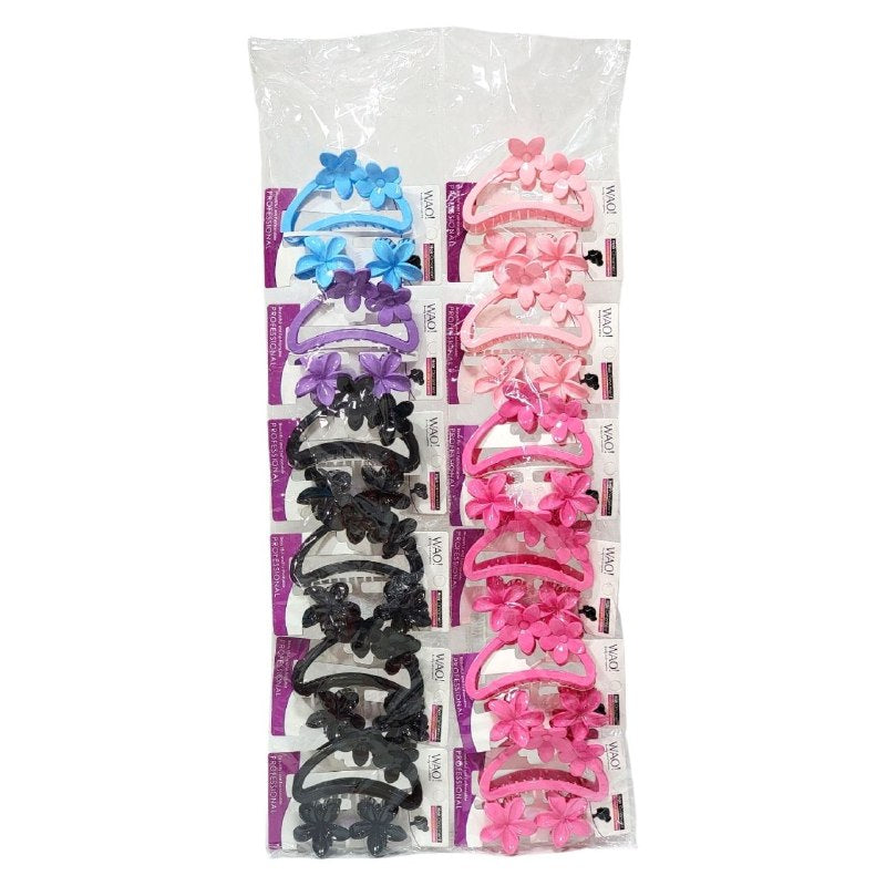 GANCHO PARA EL CABELLO EN SET DE 3PCS WAO BEAUTY GRANDE 9X6CM, PEQUEÑOS 4X4CM