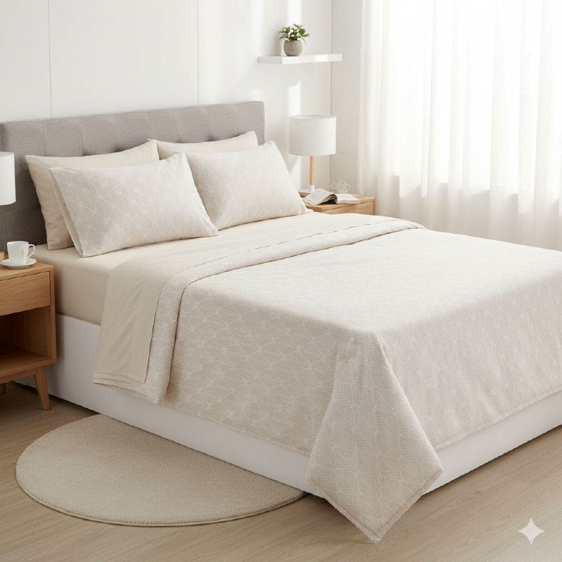 JUEGO DE SABANAS CAMERA DE 4 PIEZAS UNIPERSONAL BENELI HOME, 30 ESTILOS