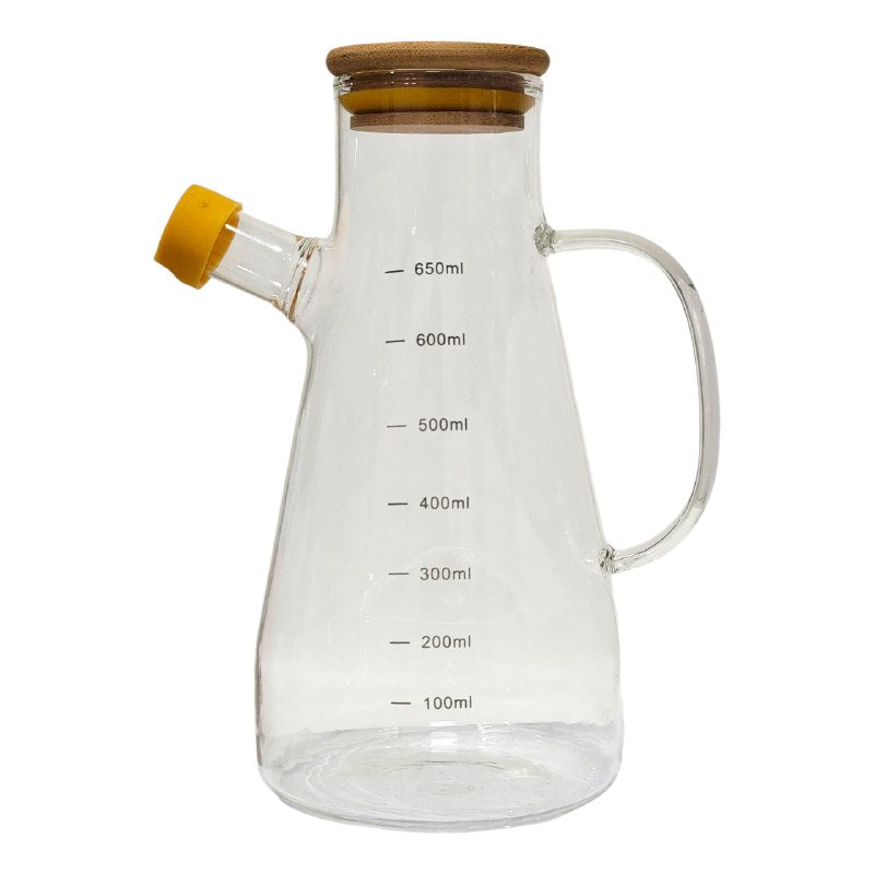 BOTELLA DISPENSADORA DE ACEITE ELEGANTE DE CRISTAL 700ML