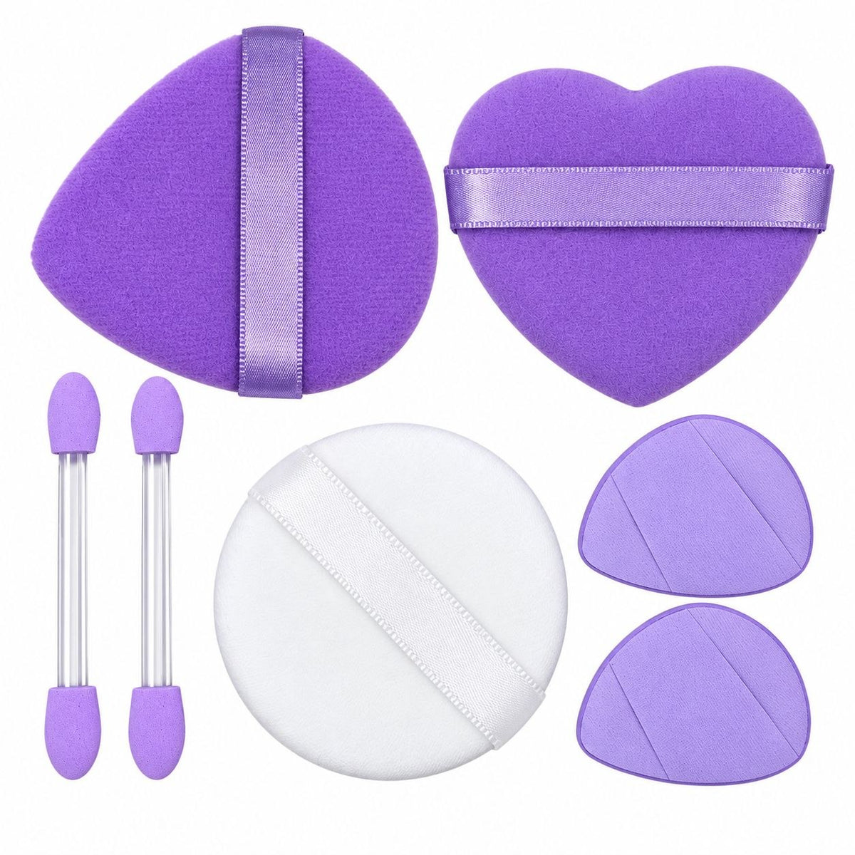 SET DE 8 ESPONJAS PARA MAQUILLAJE Y SOMBRAS SWEET BEAUTY