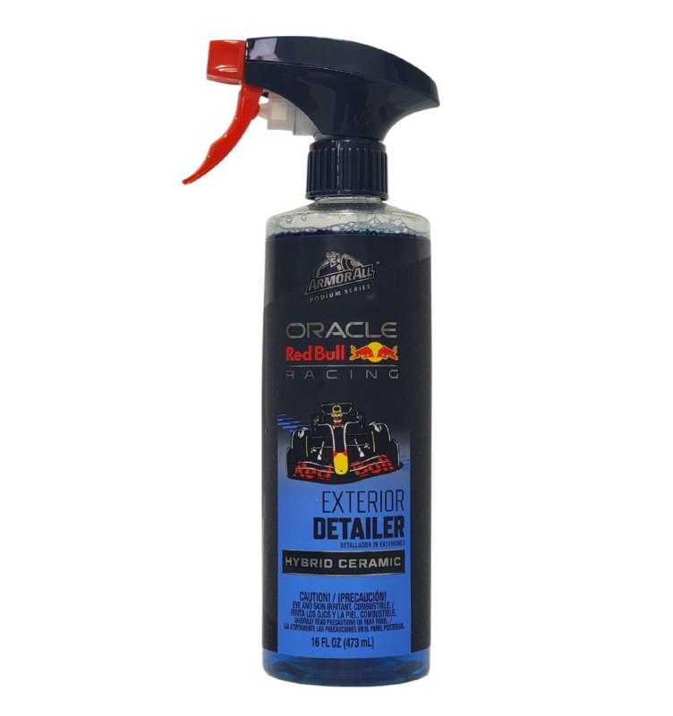 CERA LIQUIDA EN SPRAY PARA AUTO, DETALLADOR CERAMICO HIBRIDO AUMENTA EL BRILLO Y PROFUNDIDAD DEL COLOR ORACLE REDBULL RACING 473ML