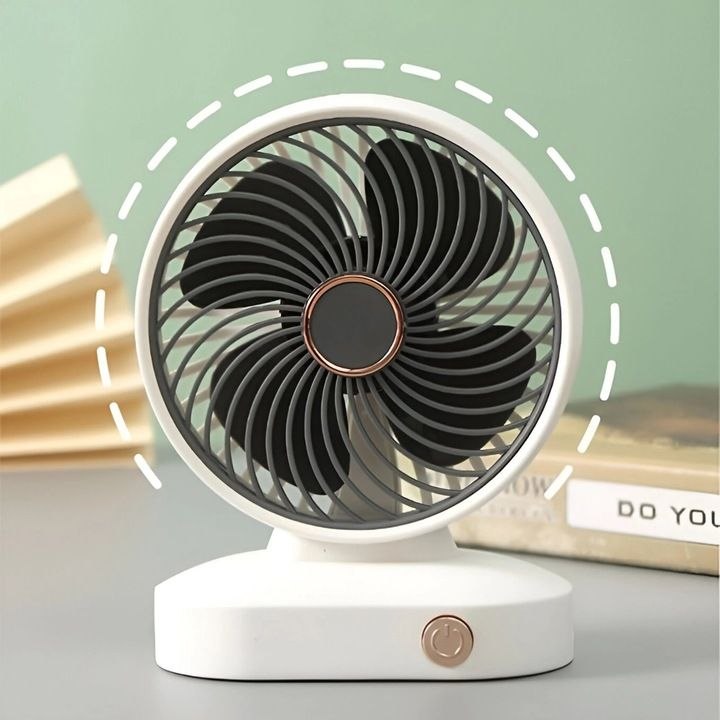 VENTILADOR MINI DE ESCRITORIO PORTATIL CON CONEXION USB 11X14X6CM