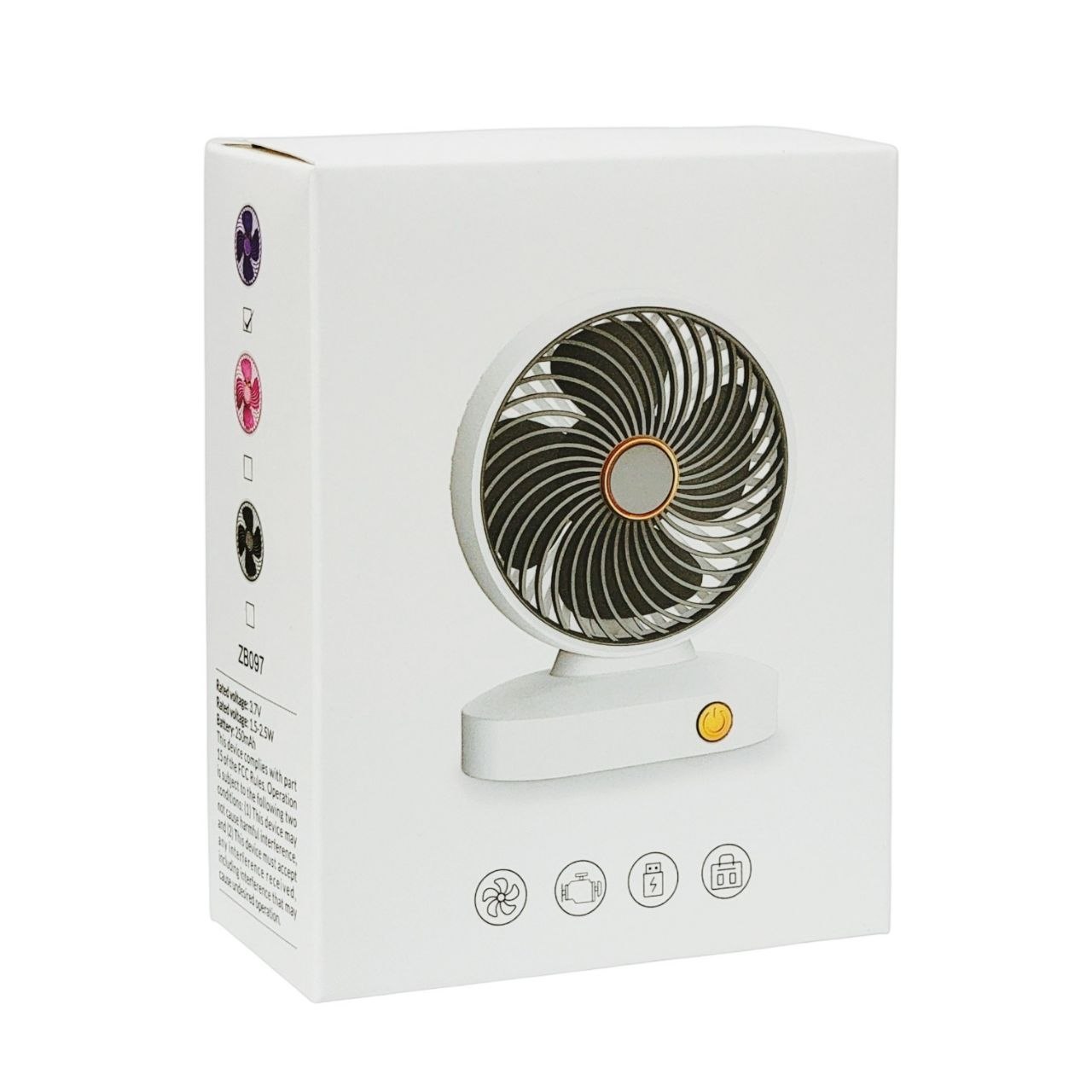 VENTILADOR MINI DE ESCRITORIO PORTATIL CON CONEXION USB 11X14X6CM