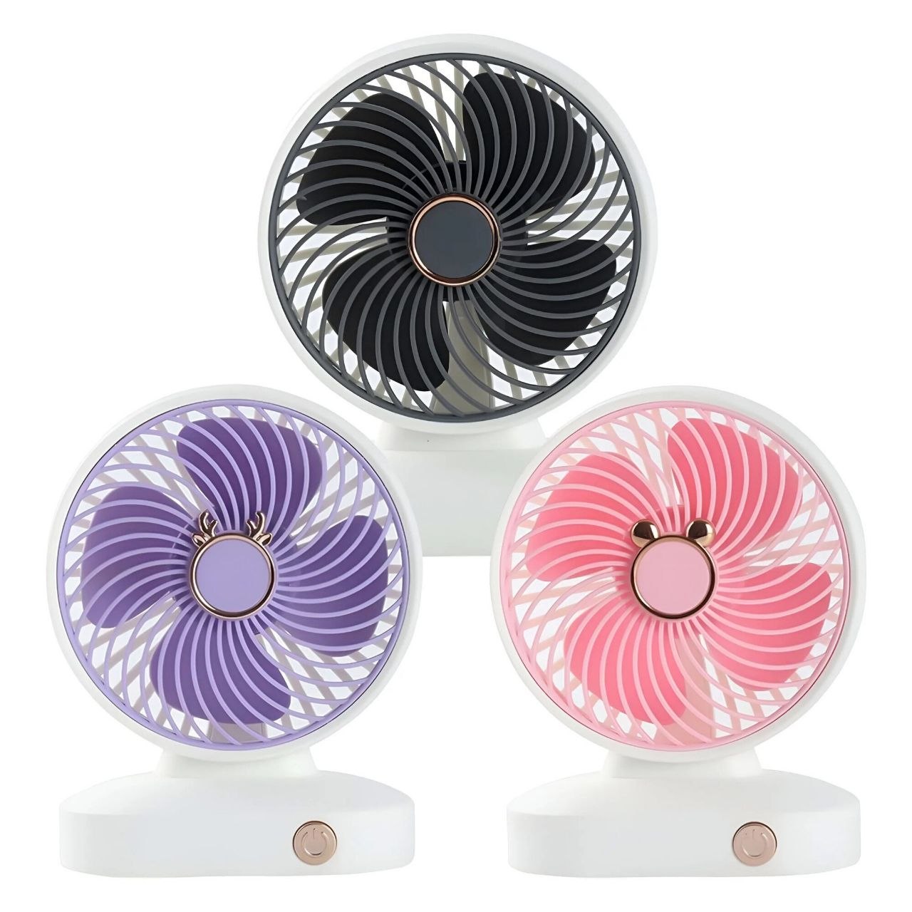 VENTILADOR MINI DE ESCRITORIO PORTATIL CON CONEXION USB 11X14X6CM