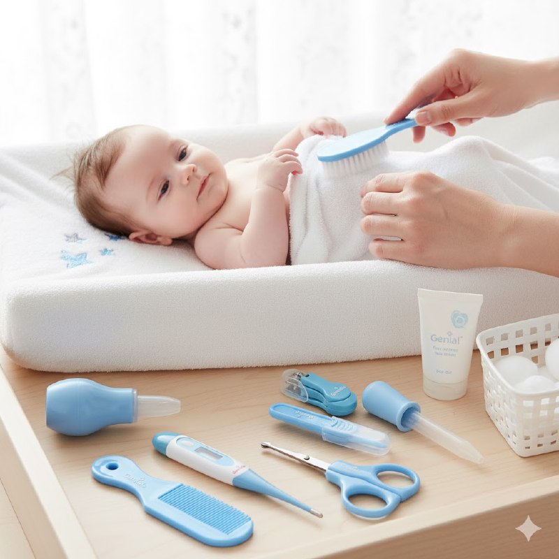 SET DE CUIDADO E HIGIENE PARA BEBE DE 7PCS GENIAL