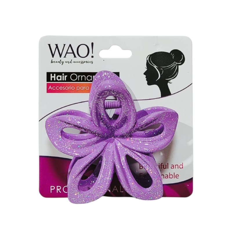 GANCHO PARA EL CABELLO CON DISEÑO DE FLOR WAO 7X9CM