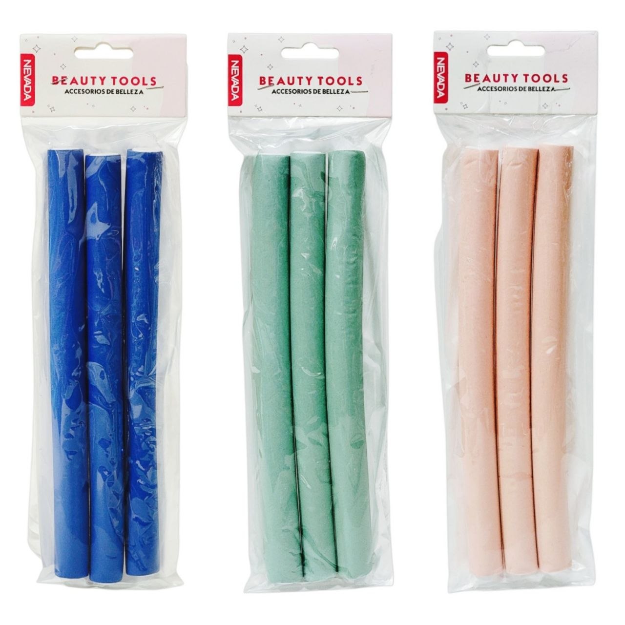 ROLLO PARA EL CABELLO TUBOS FLEXIBLES DE ESPUMA NEVADA