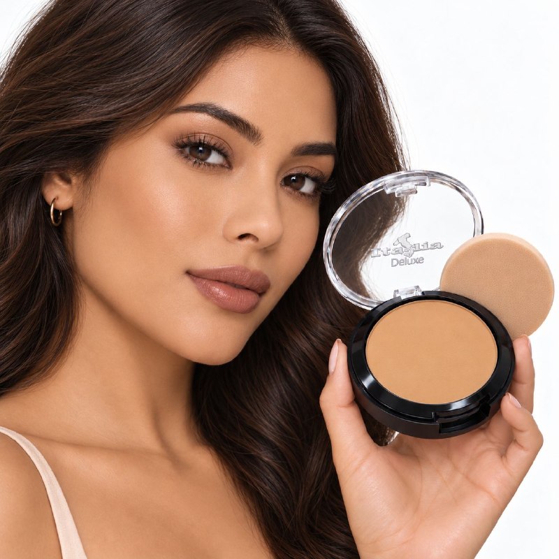 POLVO COMPACTO MATIFICANTE CON PROTECCION SOLAR TONO DARK BEIGE 08 ITALIA DELUXE 8G