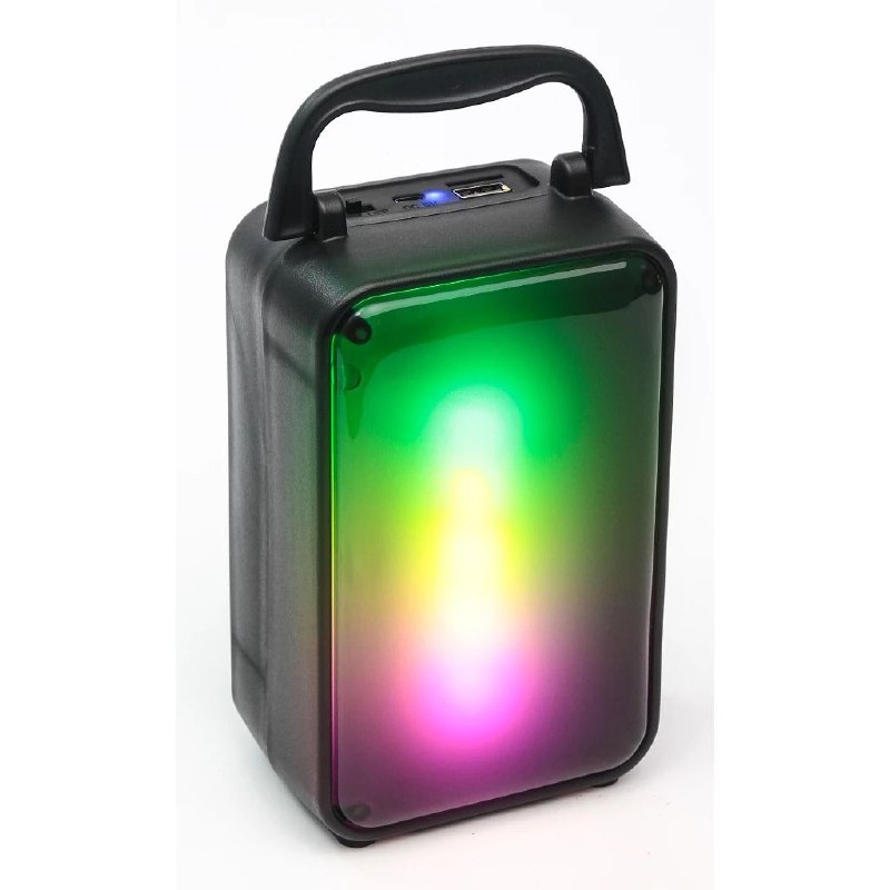 PARLANTE ALTAVOZ INALAMBRICO CON LUCES MULTICOLOR RECARGABLE HL-A006