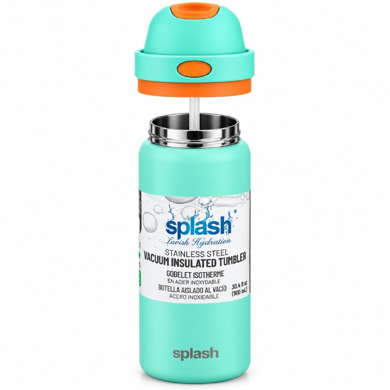 BOTE TERMICO DE ACERO INOXIDABLE SPLASH 900ML