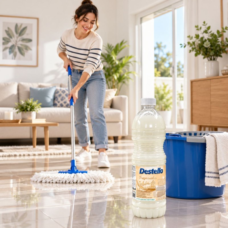 ASISTIN LIMPIADOR LIQUIDO PARA PISOS Y SUPERFICIES CON AROMA MARSELLA DESTELLO 1500ML