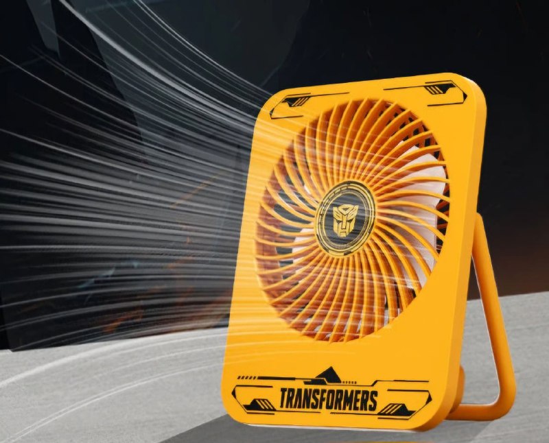 VENTILADOR DE ESCRITORIO PORTATIL CON TRES VELOCIDADES DE BUMBLEBEE TRANSFORMERS
