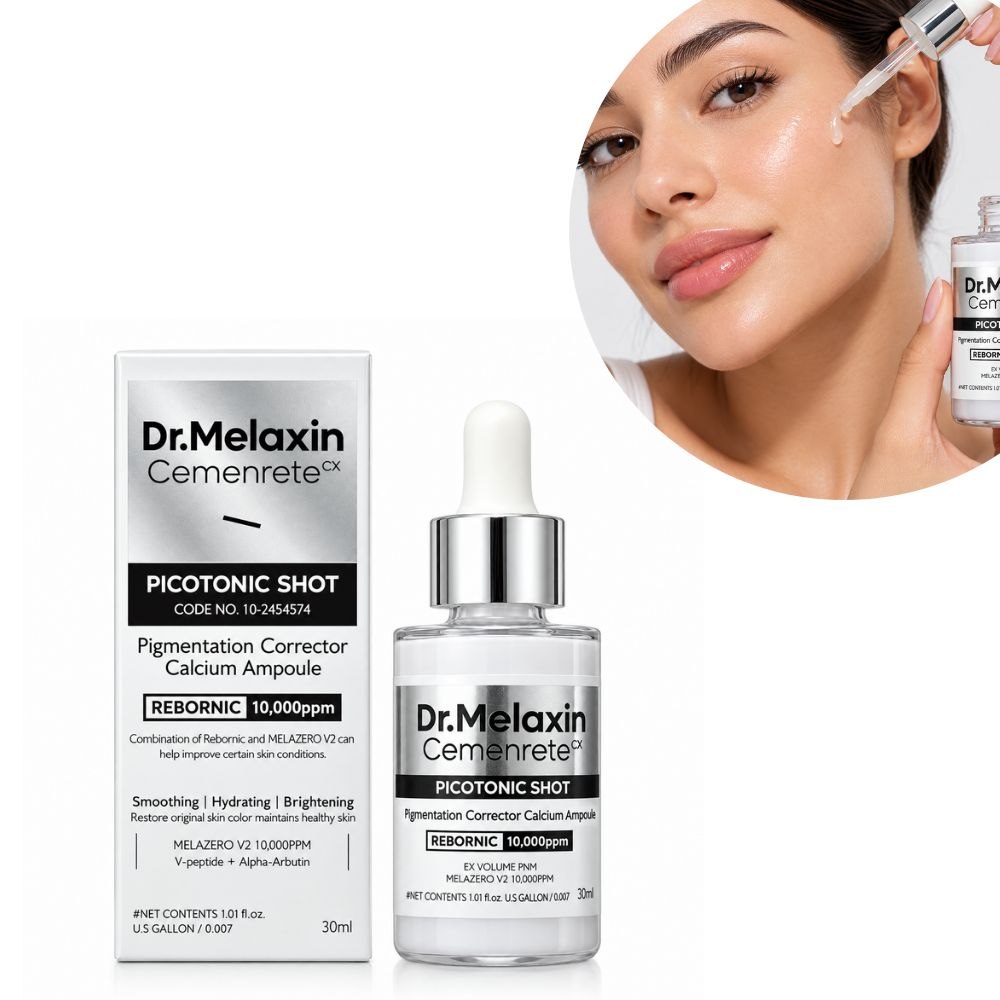 SÉRUM CORRECTOR DE MANCHAS Y PIGMENTACIÓN CON CALCIO CEMENRETE CX DR.MELAXIN 30ML