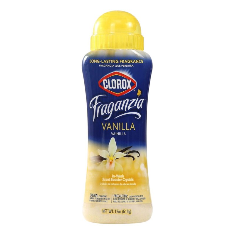 DETERGENTE POTENCIADOR DE AROMA A VAINILLA, PERLAS AMBIENTADORAS PARA LAVAR ROPA LAVADORA CLOROX FRAGANZIA 510G