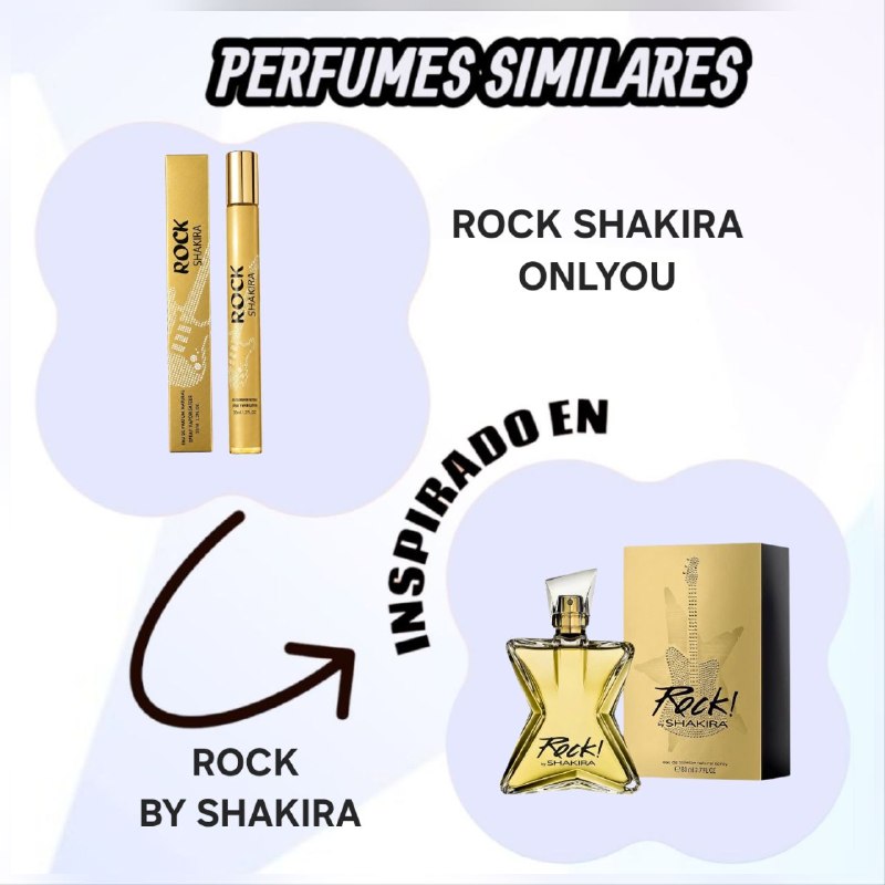 PERFUME EN TUBO PARA DAMA ROCK CHAKIRA 132 EDP 35ML (M) (AROMA SIMILAR SHAKIRA ROCK)