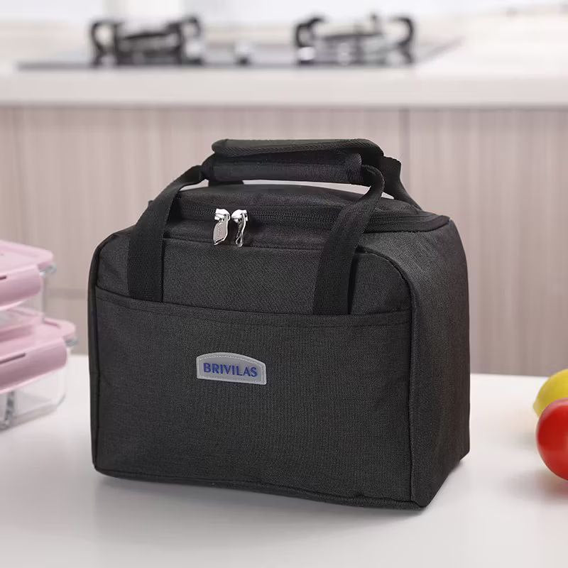 LONCHERA TERMICA PORTATIL PARA ALIMENTOS, FACIL DE LLEVAR 4 COLORES 25X18CM