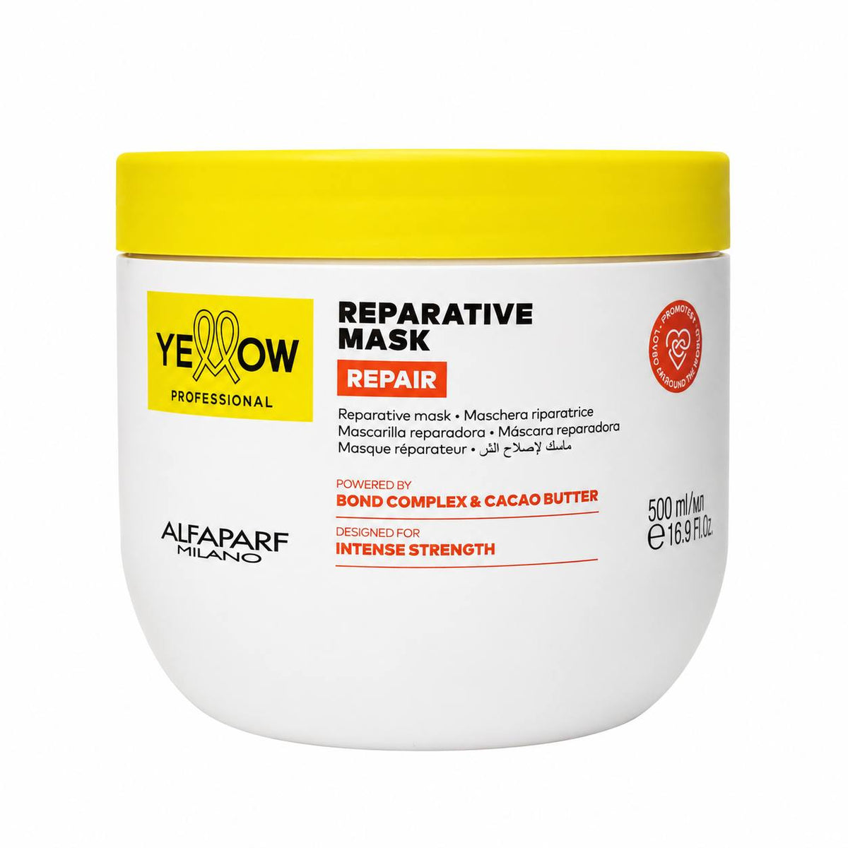 MASCARILLA REPARADORA PROFUNDA Y FORTALEZA YELLOW PROFESSIONAL 500ML 1 UND