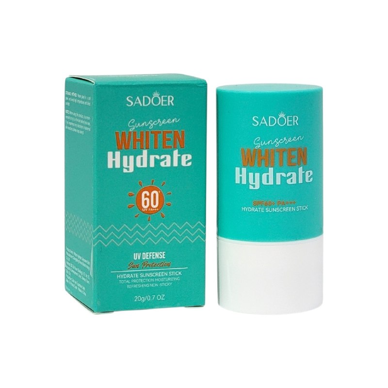 PROTECTOR SOLAR EN BARRA BLANQUEADOR E HIDRATANTE SPF60 SADOER 20G