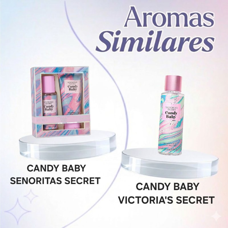 SET MINI SENORITAS SECRET CANDY BABY SPLASH 75ML CREMA CORPORAL 75ML (M) (AROMA SIMILAR VS CANDY BABY)