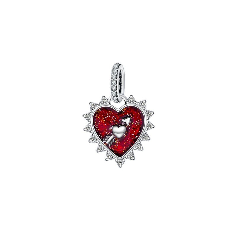 CHARM EN FORMA DE CORAZON PANDORA DE PLATA 9.25 PESO: 1.7G