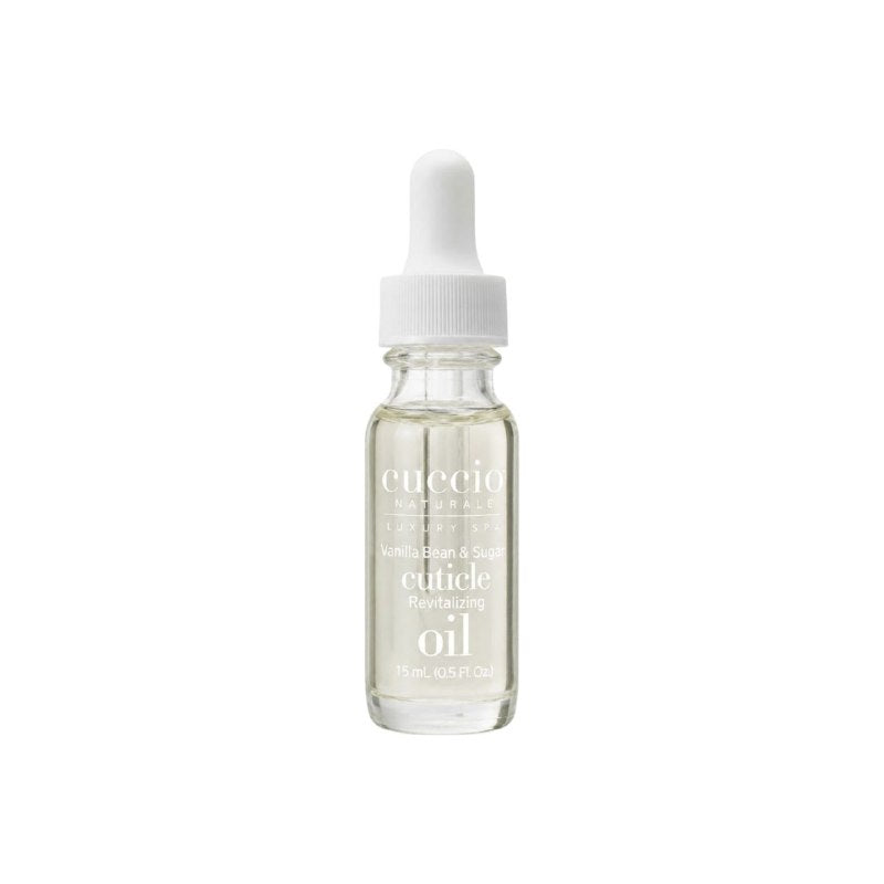 ACEITE PARA CUTICULAS REVITALIZADOR CON AROMA A VAINILLA Y AZUCAR CUCCIO 15ML