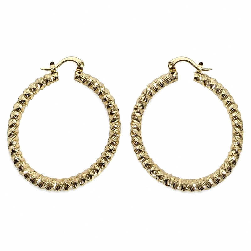 ARGOLLAS DE ENCHAPE PARA DAMA 4CM