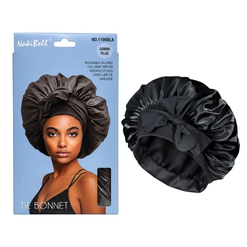 GORRO DE SATIN PROTECTOR PARA DORMIR COMODO REVERSIBLE NAKIBELL