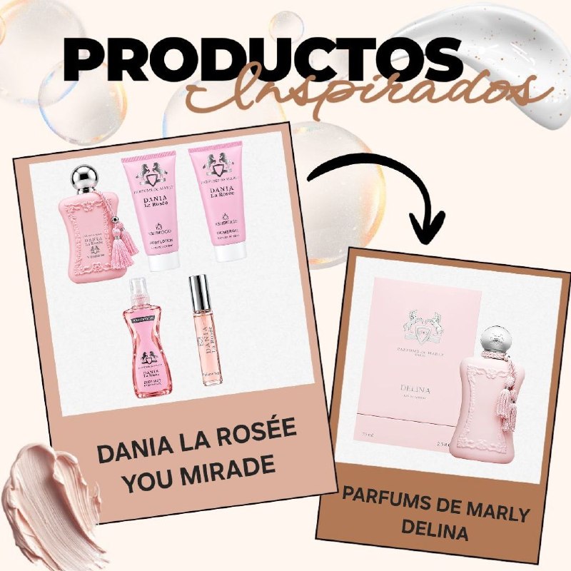 SET YOU MIRADE DANIA LA ROSEE EDP 100ML, EDP 15ML, SHOWER GEL 150ML, BODY MIST 100ML, BODY LOTION 150ML (M) (AROMA SIMILAR PARFUMS DE MARLY DELINEA LA ROSEE)