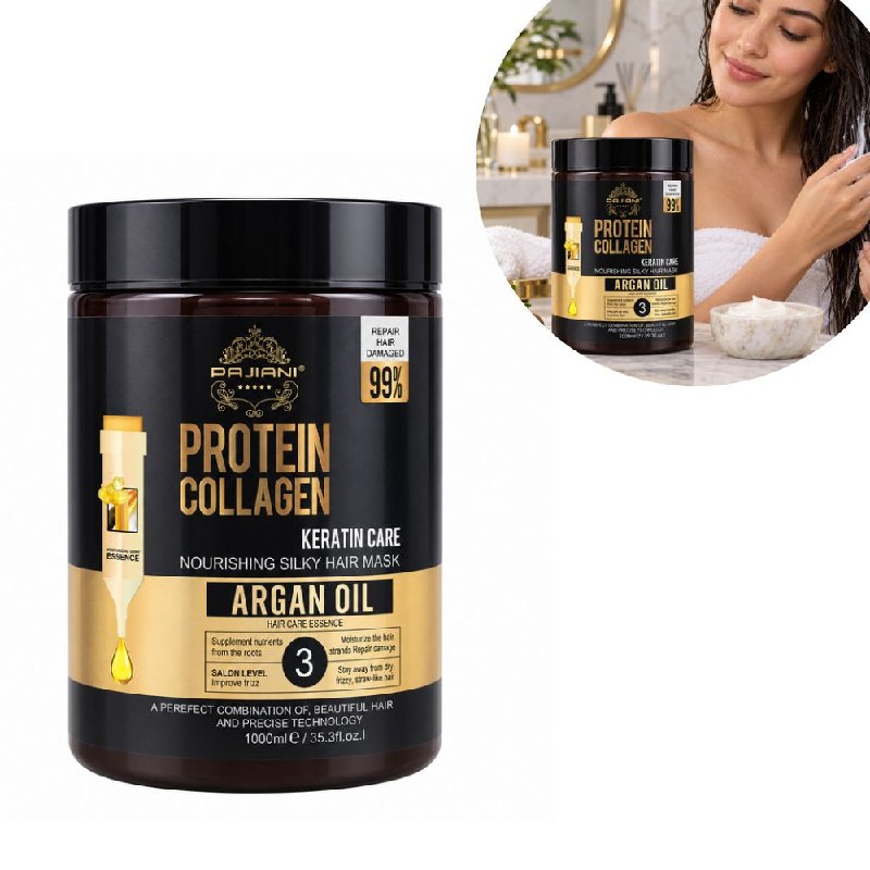 MASCARILLA CAPILAR PAJIANI PROTEIN COLLAGEN KERATIN CARE Y ARGAN OIL 1000ML