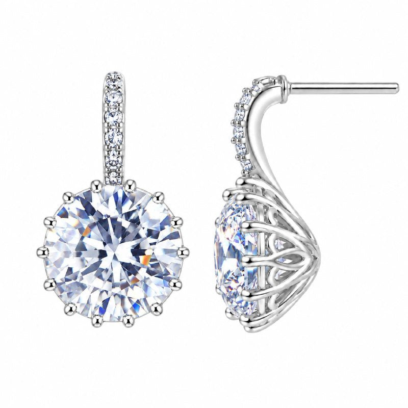 ARITOS DE ENCHAPE PARA DAMA 1.3CM (DUPE DE SWAROVSKI)