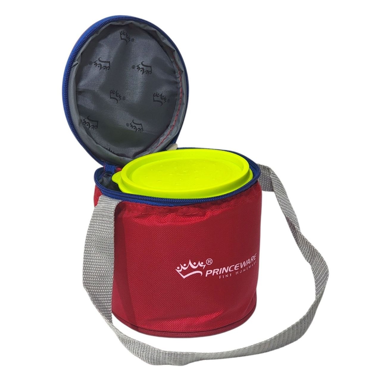 LONCHERA REDONDA CON ASA DISEÑO CILÍNDRICO PRINCEWARE FINE HOMEWARE
