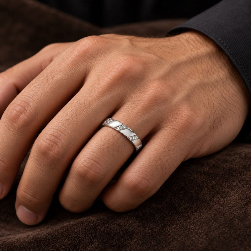 ANILLO DE PLATA 9.25 PARA HOMBRE DE MATRIMONIO 3.6G