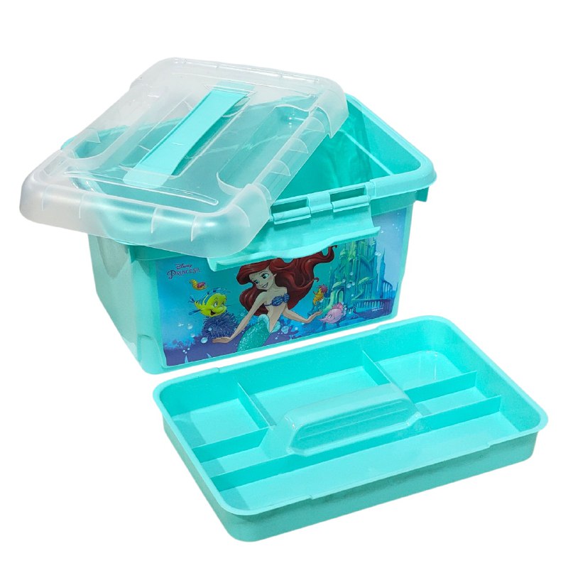 ORGANIZADOR CAJA DE ALMACENAMIENTO ORGANIZADORA PARA NIÑAS DE PRINCESAS 19X22X32CM