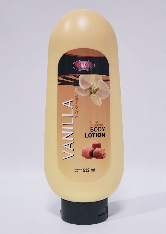 CREMA CORPORAL SUAVIZANTE CON EXTRACTO DE VAINILLA  STAY BEAUTIFUL 532ML