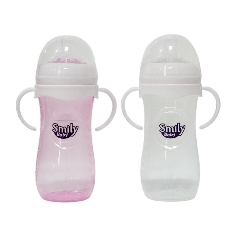 BIBERON CHUPON PARA BEBES CON ASAS, PEPE APTO PARA USO DESDE NACIMIENTO, TETINA SUAVE ESPIRAL FLEIXBLE DE 125ML SMILY BABY 2UND