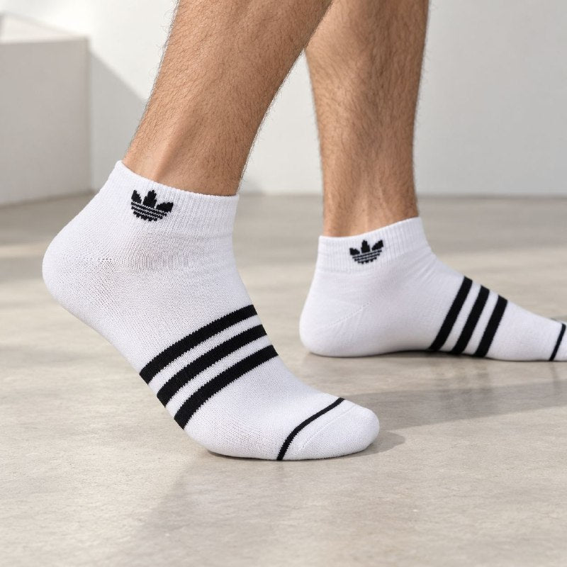 CALCETA TOBILLERA ORIGINAL ADIDAS 6 PARES TALLA MUJER 10-13 TALLA HOMBRE 8-12