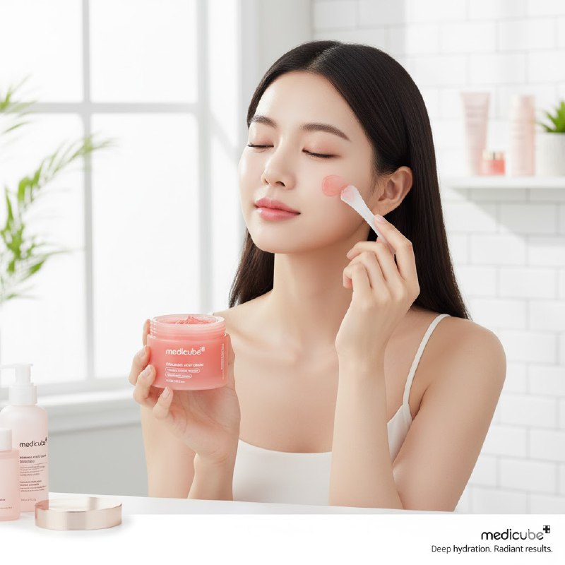 CREMA FACIAL COREANA EN GEL DE COLAGENO MEDICUBE 110ML