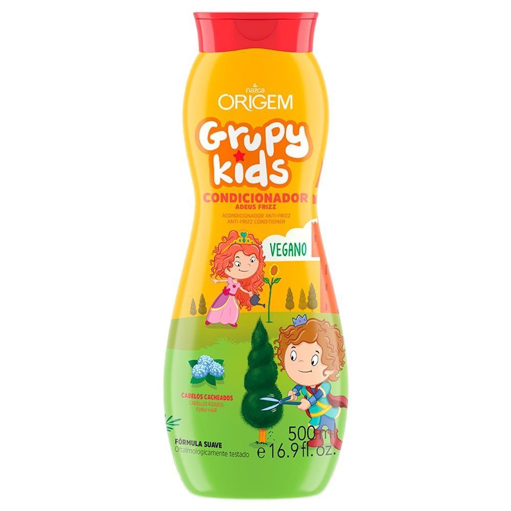 ACONDICIONADOR ANTI FRIZZ PARA CABELLO RIZADO NAZCA ORIGEM GRUPY KIDS 500ML