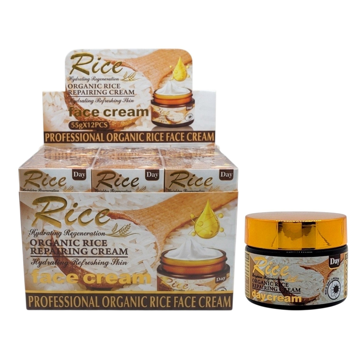 CREMA FACIAL DE DIA REPARADORA DE ARROZ ORGANICA RICE 55G