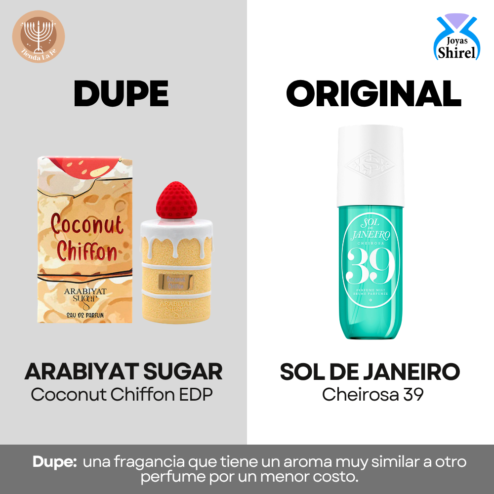 ARABIYAT SUGAR COCONUT CHIFFON EDP 100ML (U) (DUPE SOL DE JANEIRO  EDP)