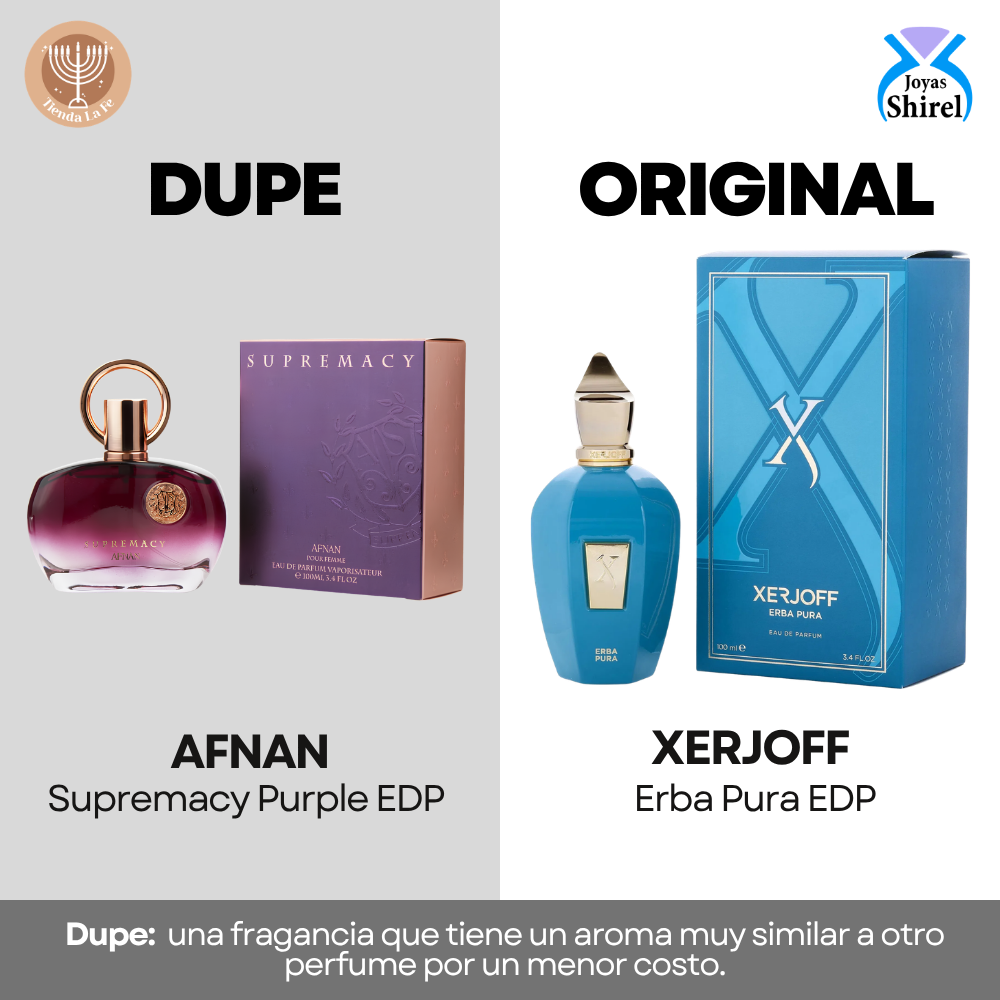 AFNAN SUPREMACY PURPLE EDP 100ML (M) (DUPE XERJOFF ERBA PURA EDP)