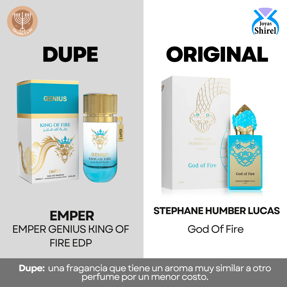 EMPER GENIUS KING OF FIRE EDP 100ML (U) (DUPE GOD OF FIRE STEPHANE HUMBERT LUCAS)