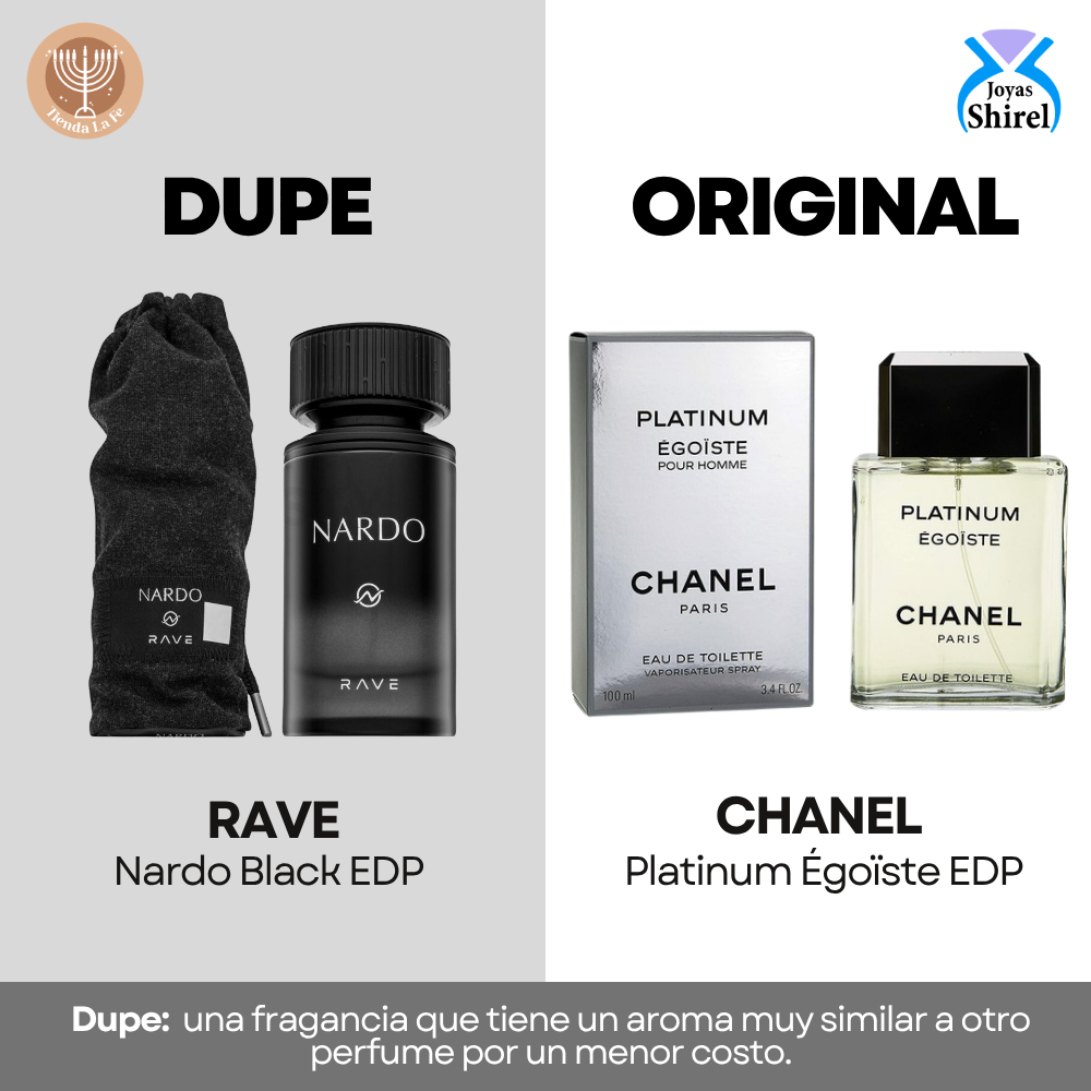 RAVE NARDO BLACK EDP 100ML (M) (DUPE CHANEL PLATINUM EGOISTE EDP)
