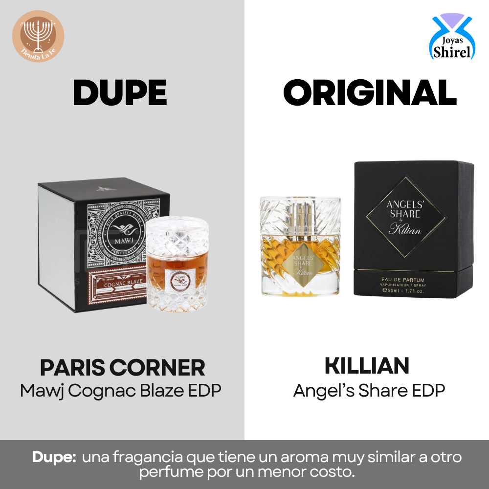 PARIS CORNER MAWJ COGNAC BLAZE EDP 100ML (U) (DUPE KILIAN ANGELS SHARE EDP)